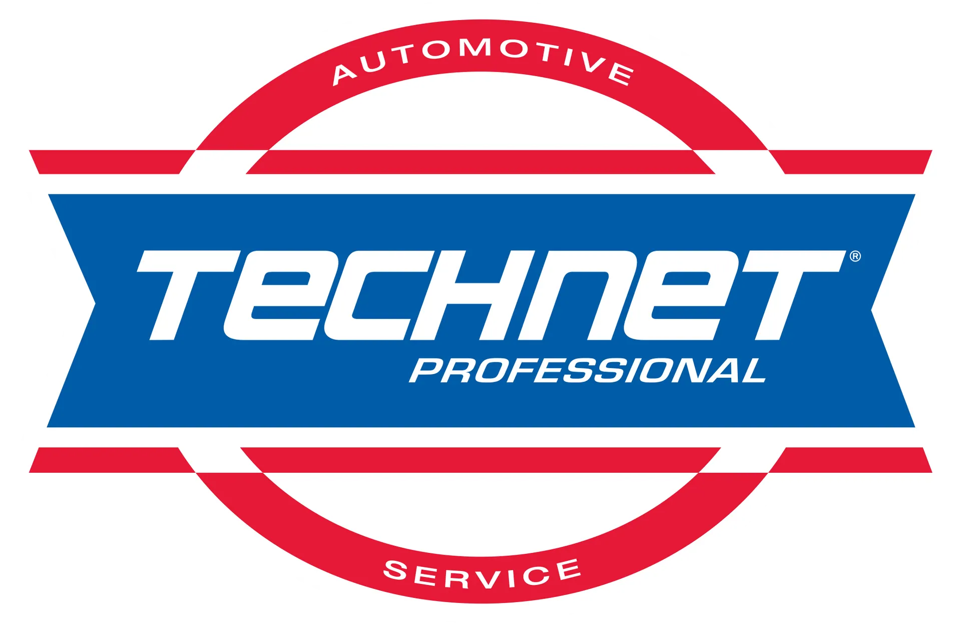 A blue and red logo for technet professional service